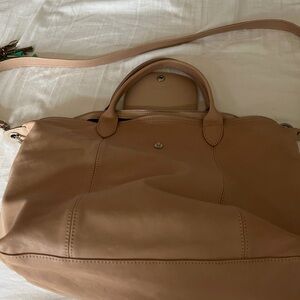 Longchamp Tan Bag with removable straps